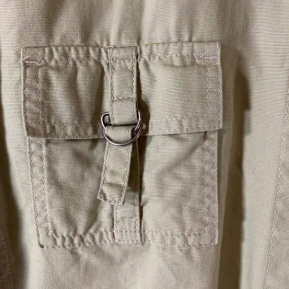 CJ Banks Light Green Utility button Front Jacket - Picture 4 of 7